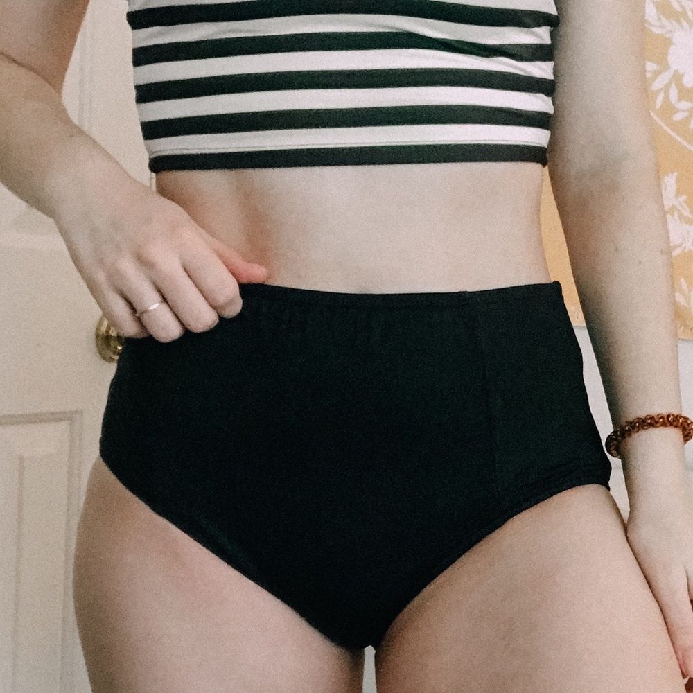 Mossimo Black High Waisted Swimsuit Bottoms